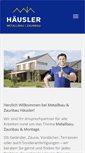 Mobile Screenshot of metallbau-haeusler.de